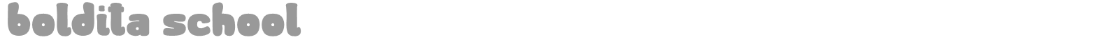 Boldita School font preview